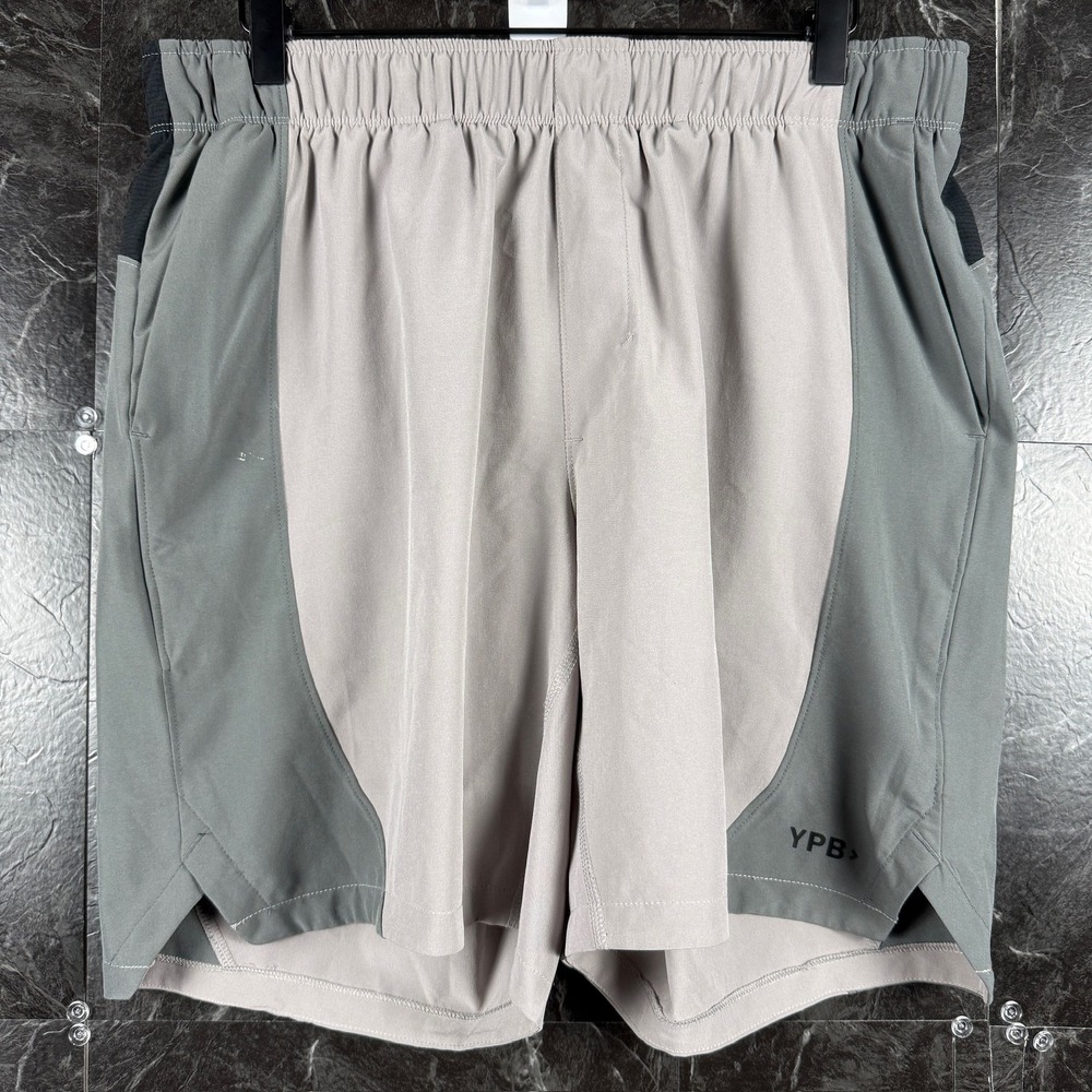 Abercrombie&Fitch YPB Grey Retro Tech Running Train Shorts Large
